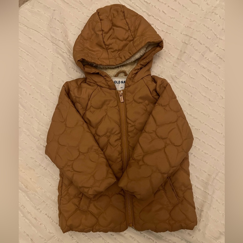 Old Navy Kids Tan Puffer Jacket